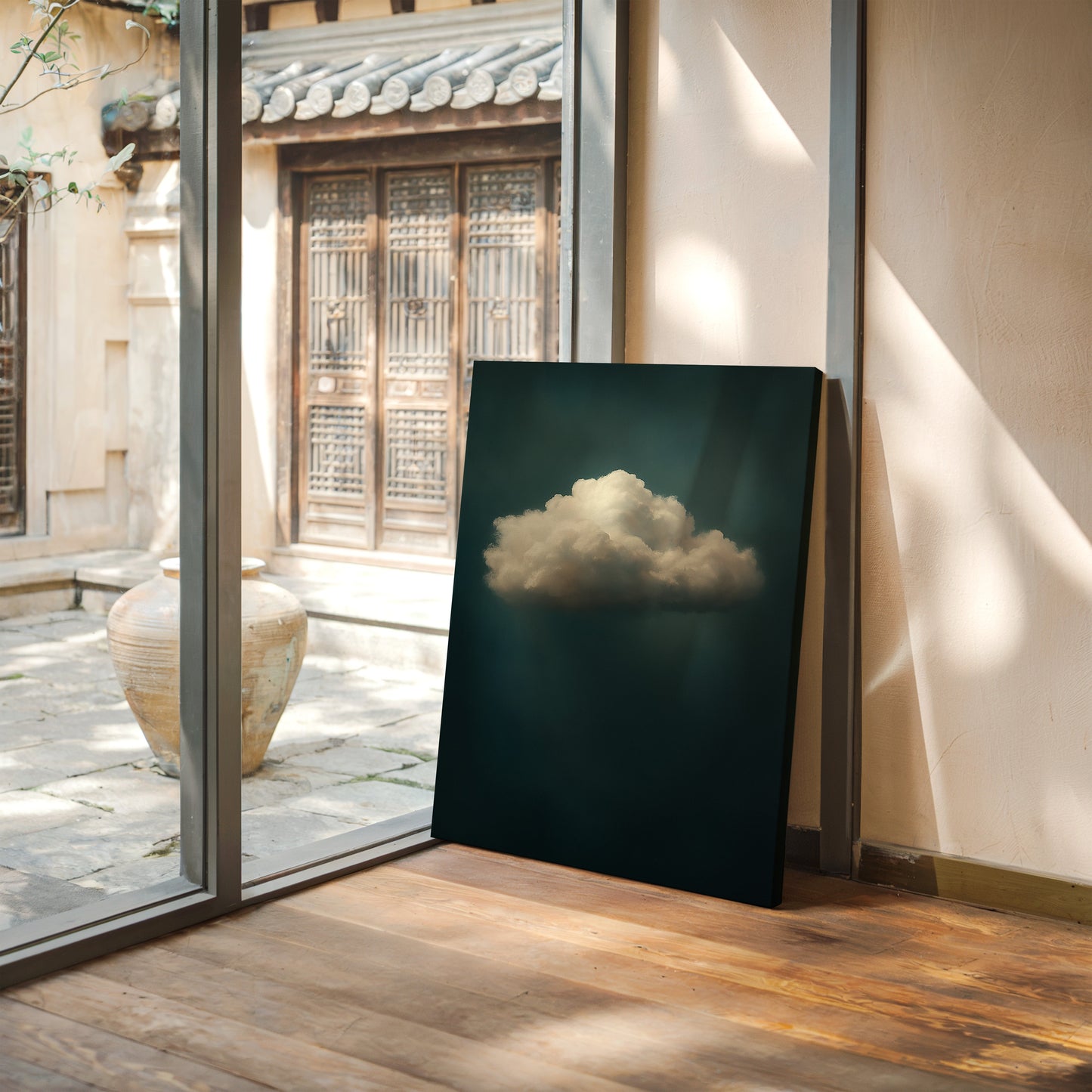 Nuage solitaire en air immobile