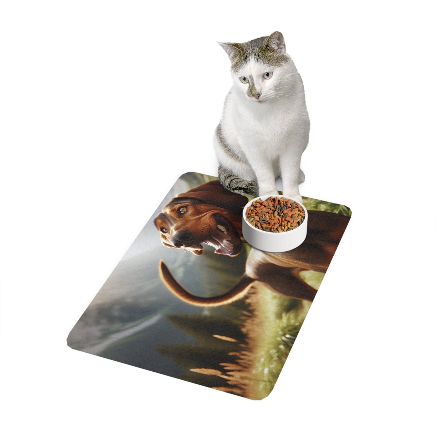Tapis antidérapant pour animaux de compagnie – Tapis d'alimentation étanche pour chiens
