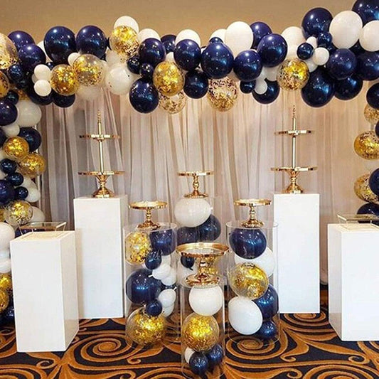 102pcs New Retro Color Navy Blue Birthday Ballons Arch Garland Kit For Baby Shower Wedding Party For Decoration Ballons for Wedding Birthday And Party