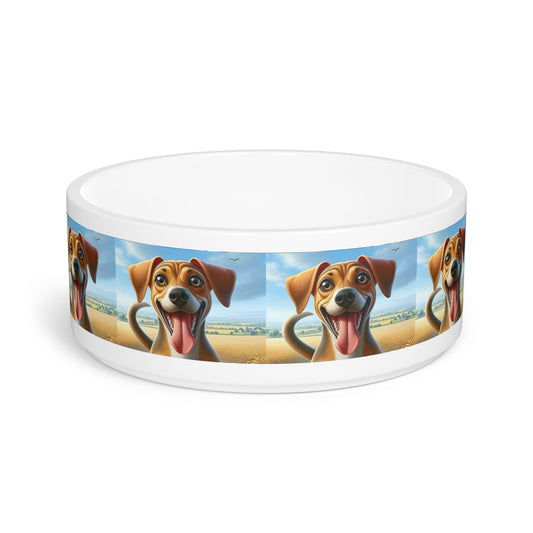 Ceramic Pet Bowl – 16 oz Dog Feeding Bowl