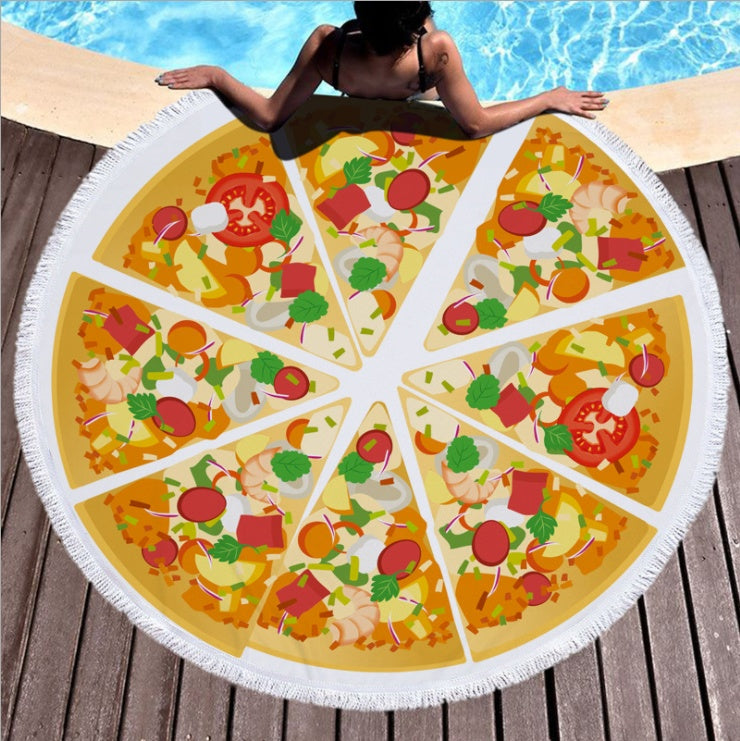 Fruit round beach mat