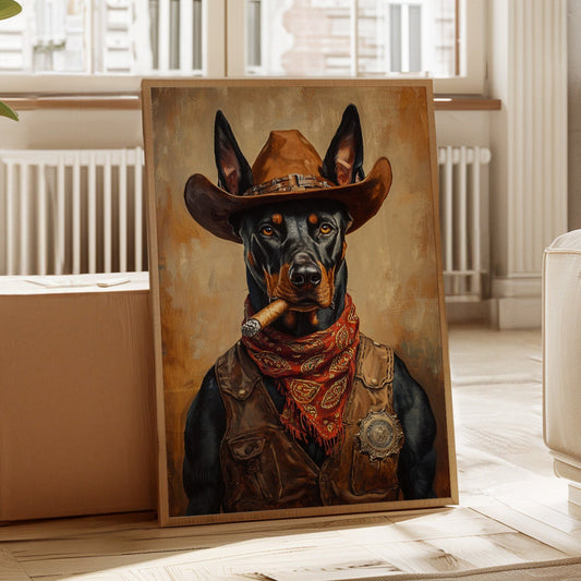 Doberman Maréchal au regard d'acier