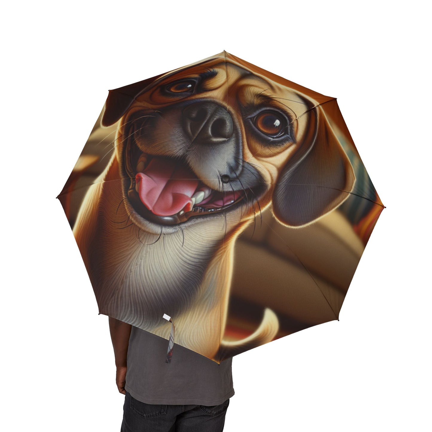 48" Semi-Automatic Umbrella – Windproof Large Travel Rain Umbrella