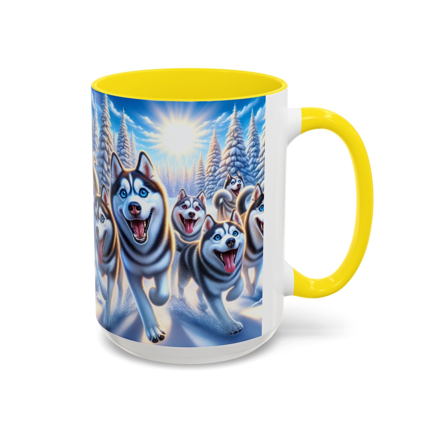 Keramiktasse mit Hunderassen-Motiv – 11 oz & 15 oz