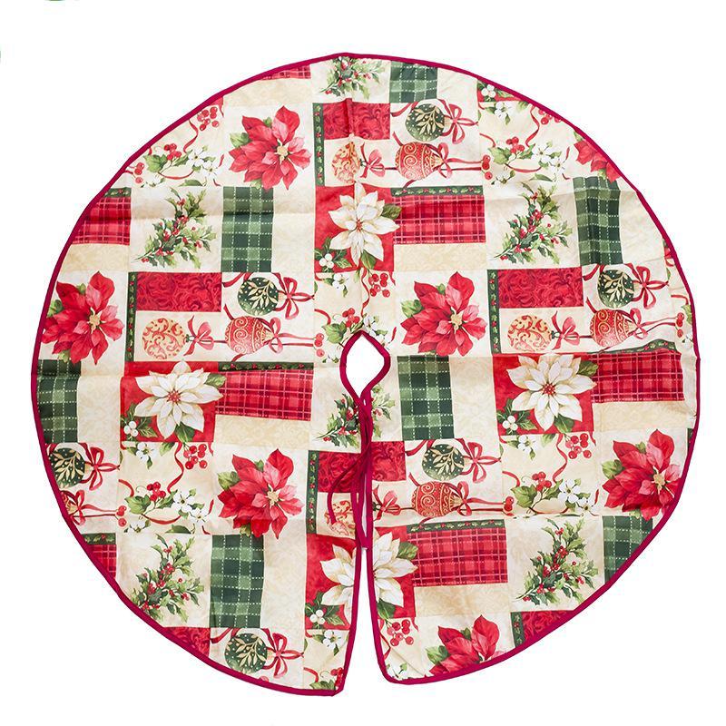 Christmas Tree Skirt Decorations Gift Scene Decor