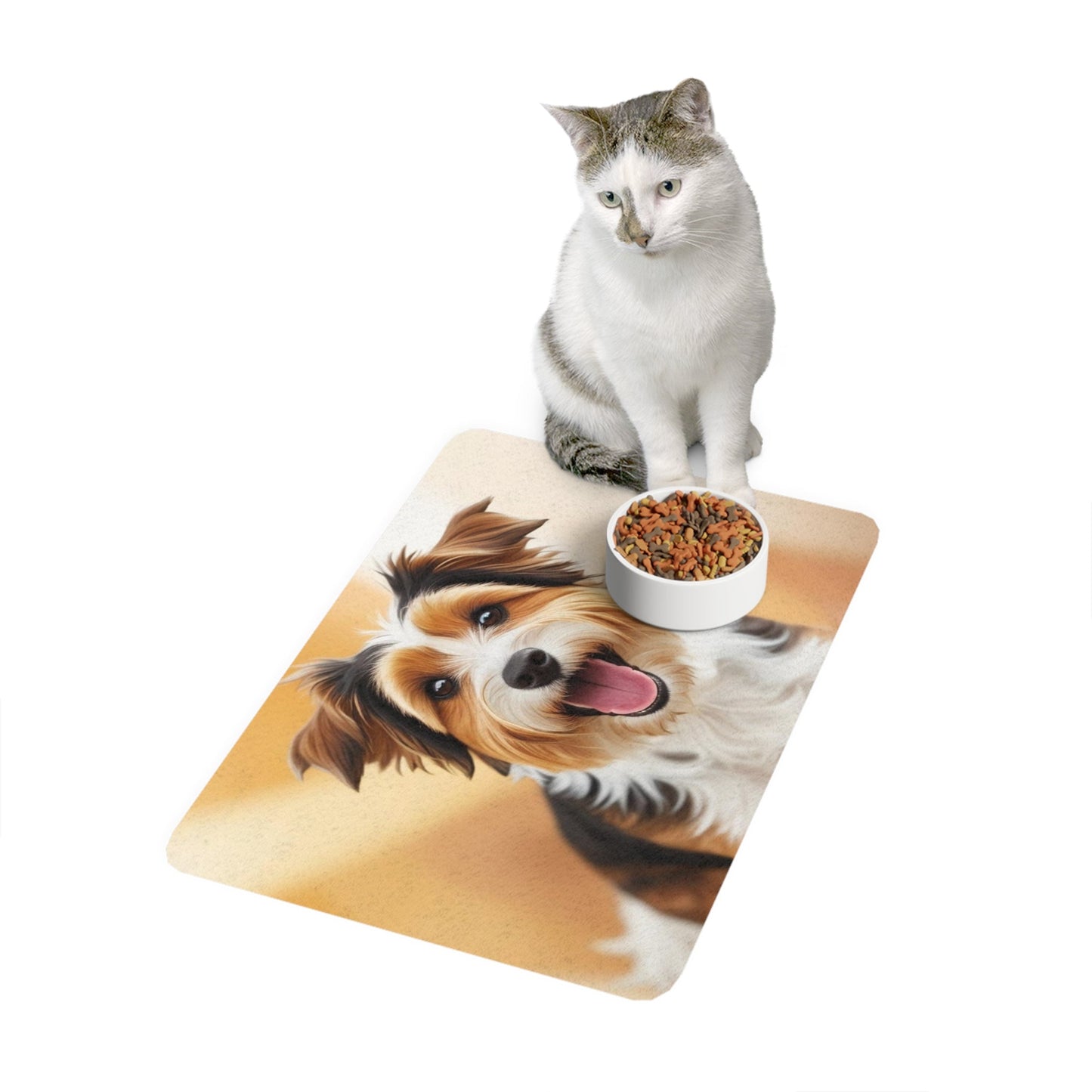 Tapis antidérapant pour animaux de compagnie – Tapis d'alimentation étanche pour chiens