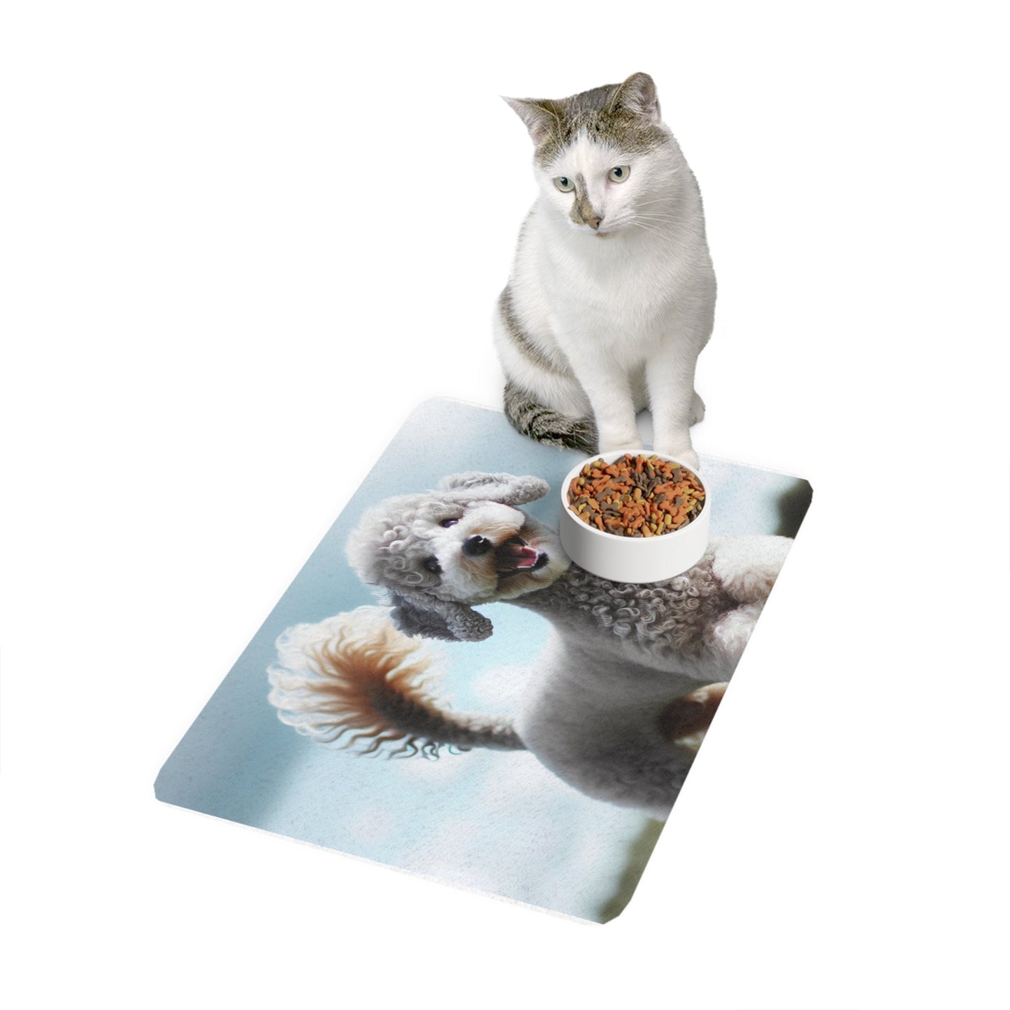 Tapis antidérapant pour animaux de compagnie – Tapis d'alimentation étanche pour chiens