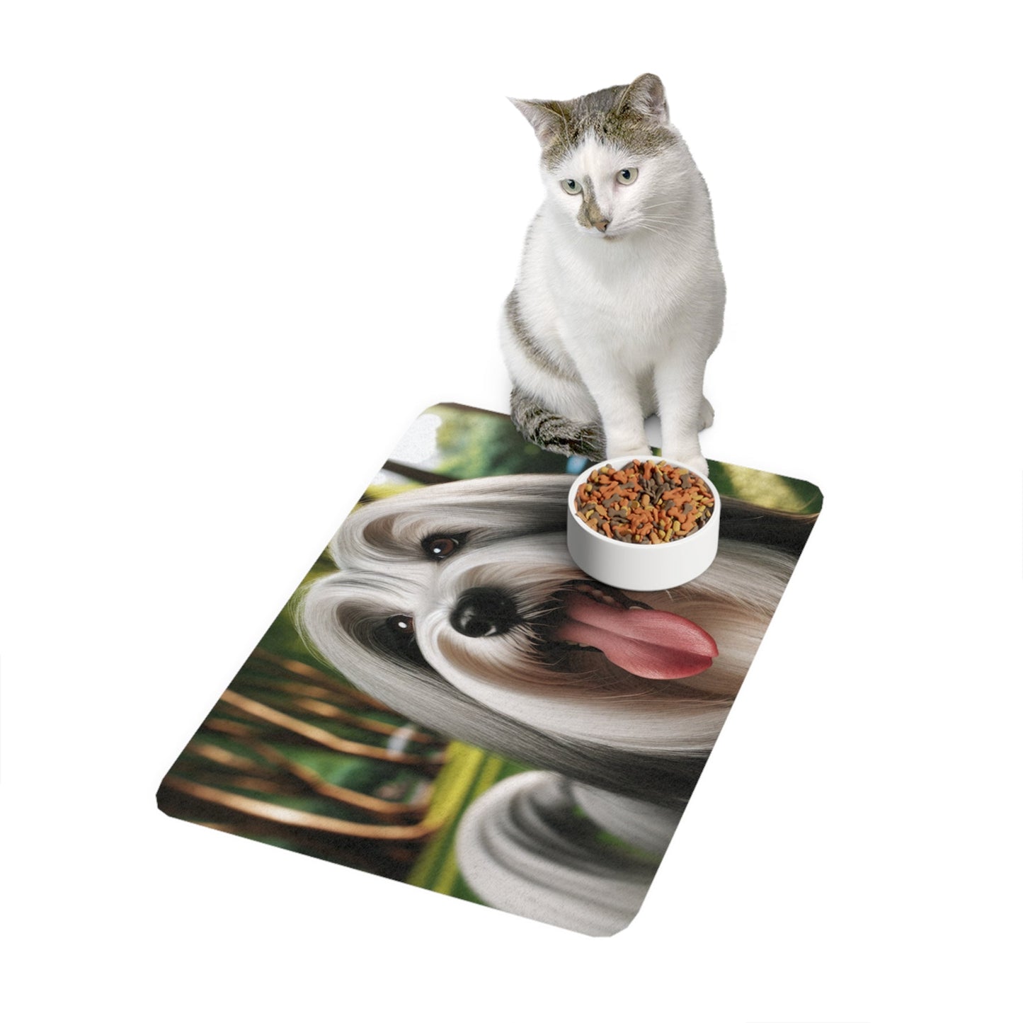 Tapis antidérapant pour animaux de compagnie – Tapis d'alimentation étanche pour chiens