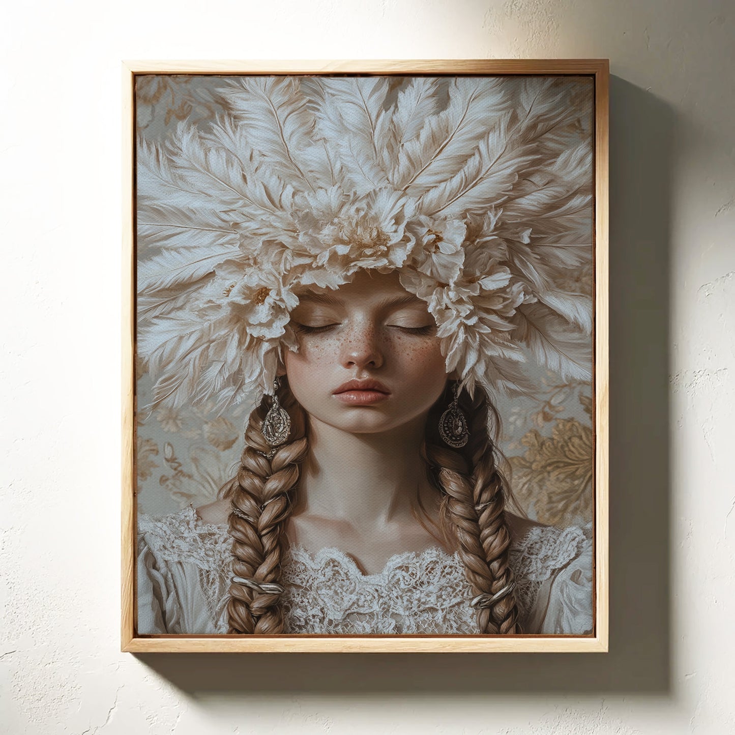 Couronné de silence et de dentelle