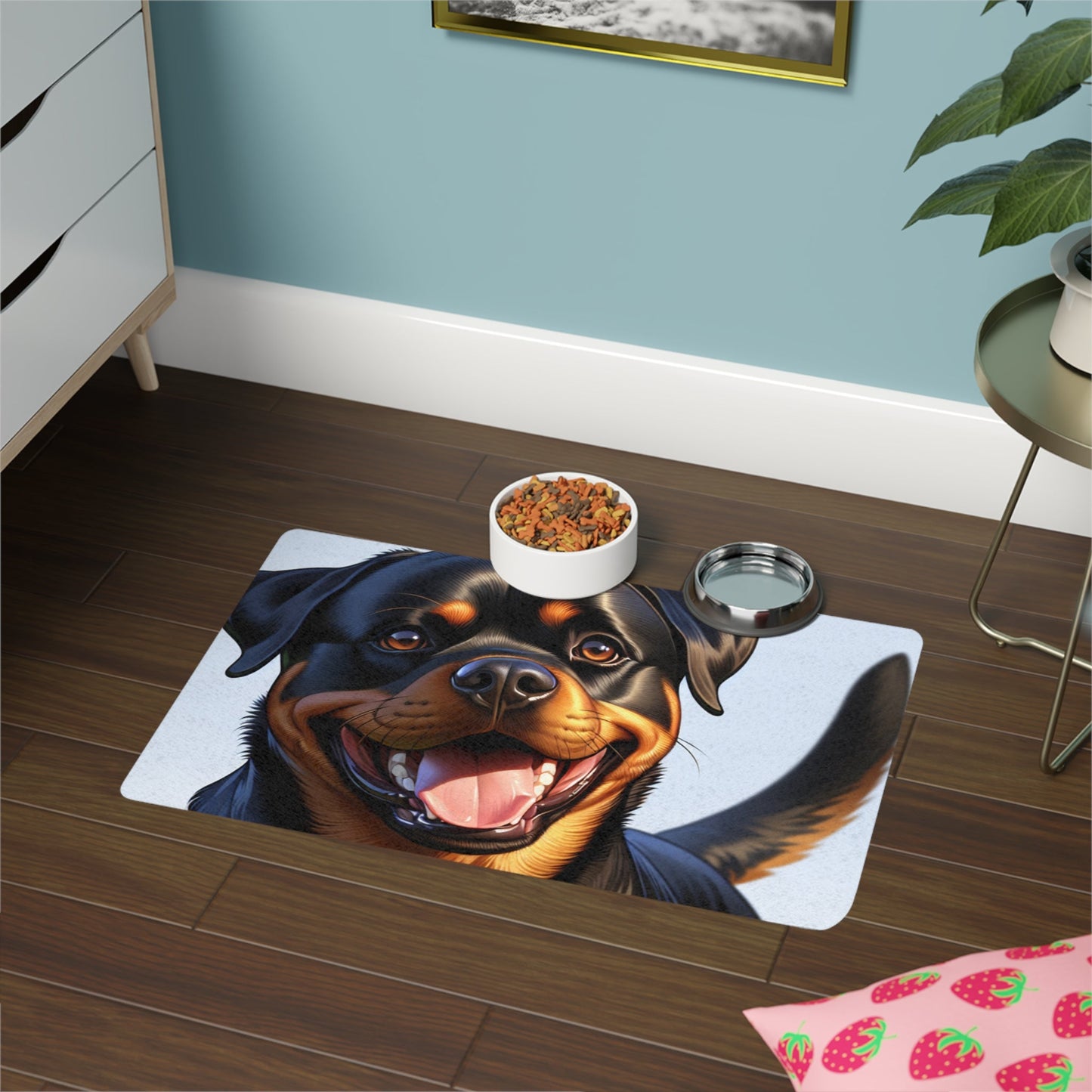 Tapis antidérapant pour animaux de compagnie – Tapis d'alimentation étanche pour chiens