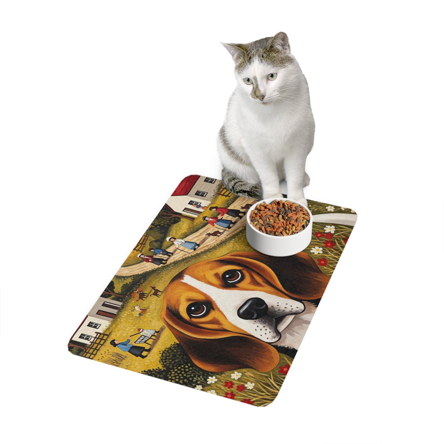 Non-Slip Pet Food Mat – Waterproof Feeding Mat for Dogs