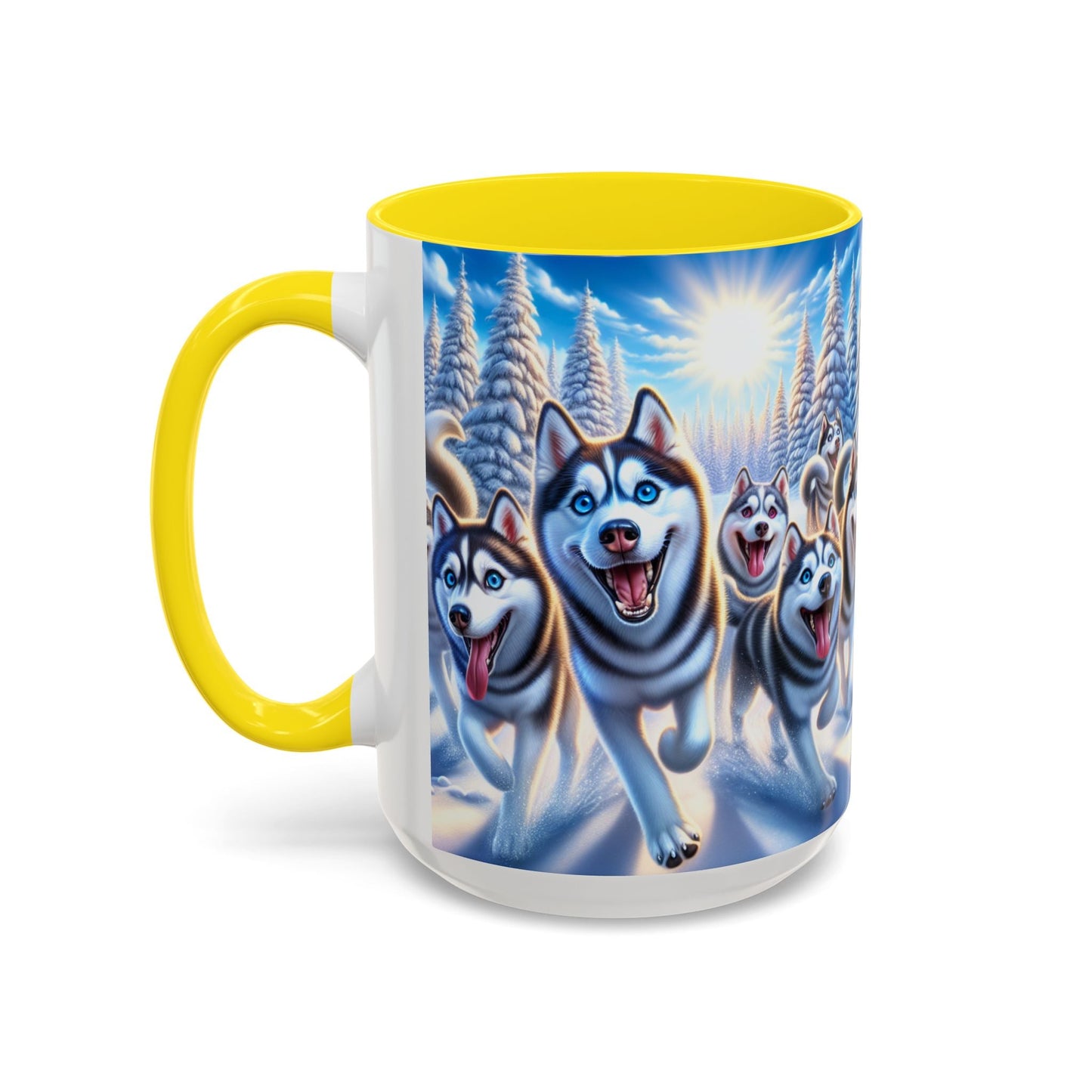 Keramiktasse mit Hunderassen-Motiv – 11 oz & 15 oz