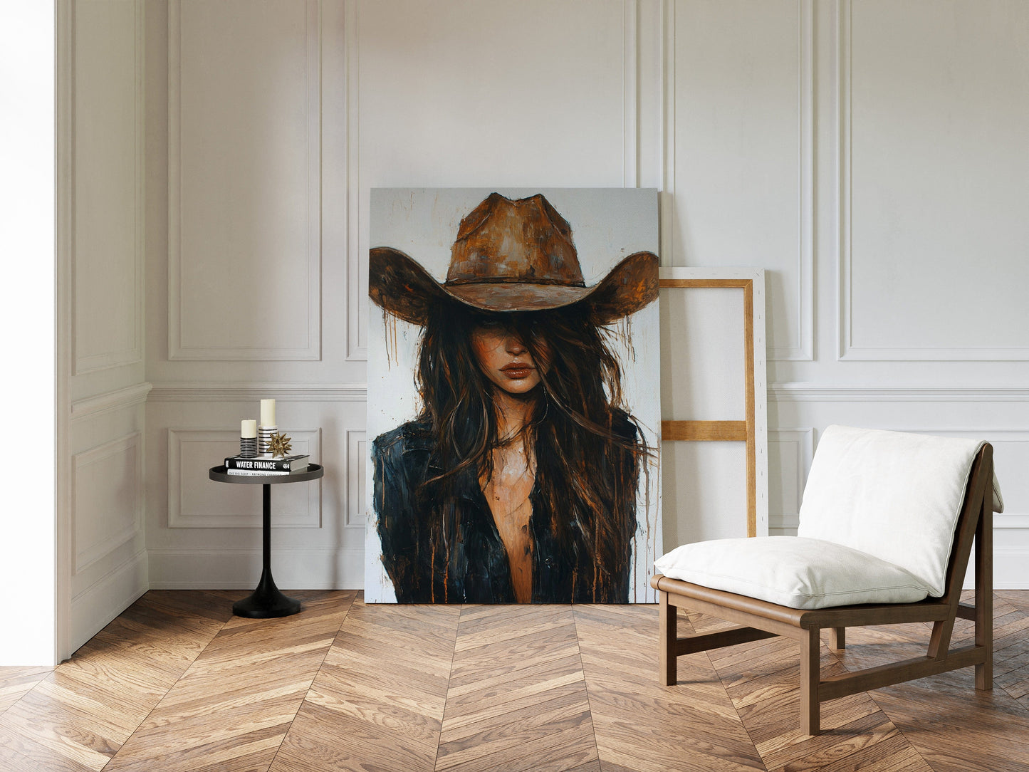 Whiskey Dust – Kühner Western-Cowgirl-Druck