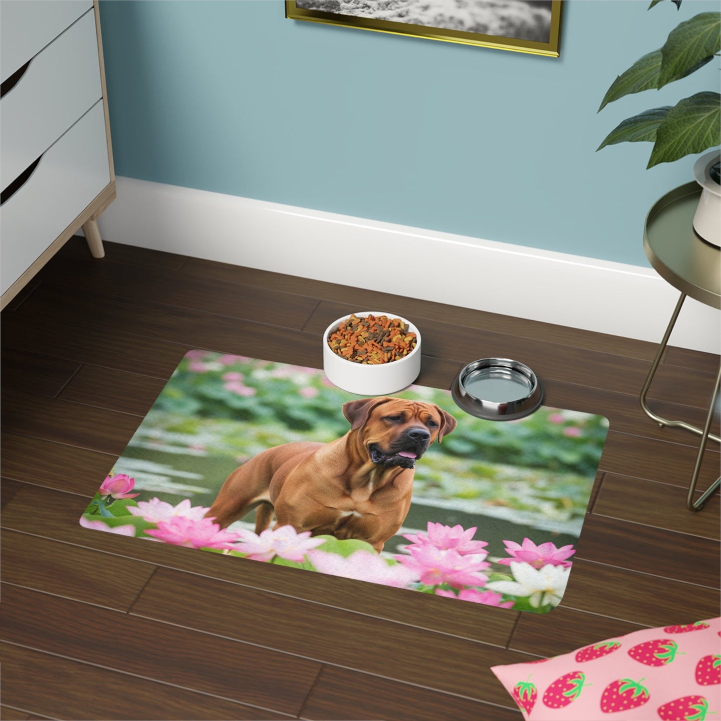 Tapis antidérapant pour animaux de compagnie – Tapis d'alimentation étanche pour chiens