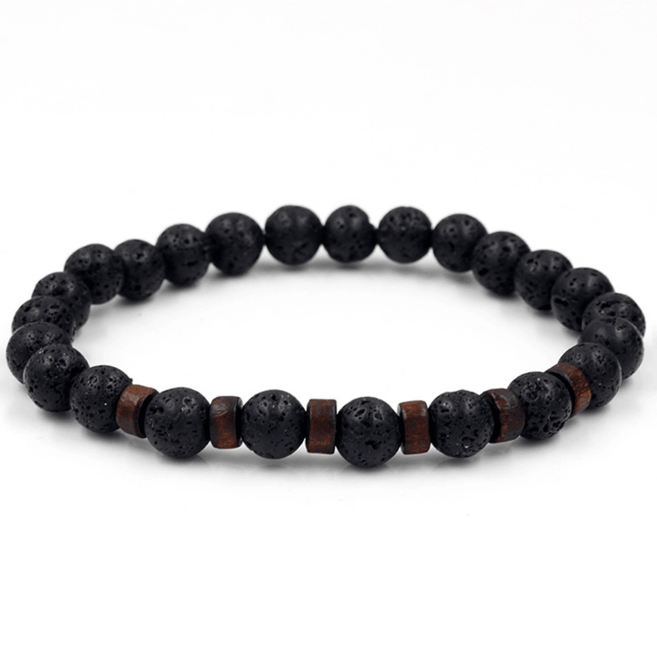 Epic Legendary Volcanic Stone Bracelet For Men And Women Lava Stone Stretch Yoga Bead Bracelet