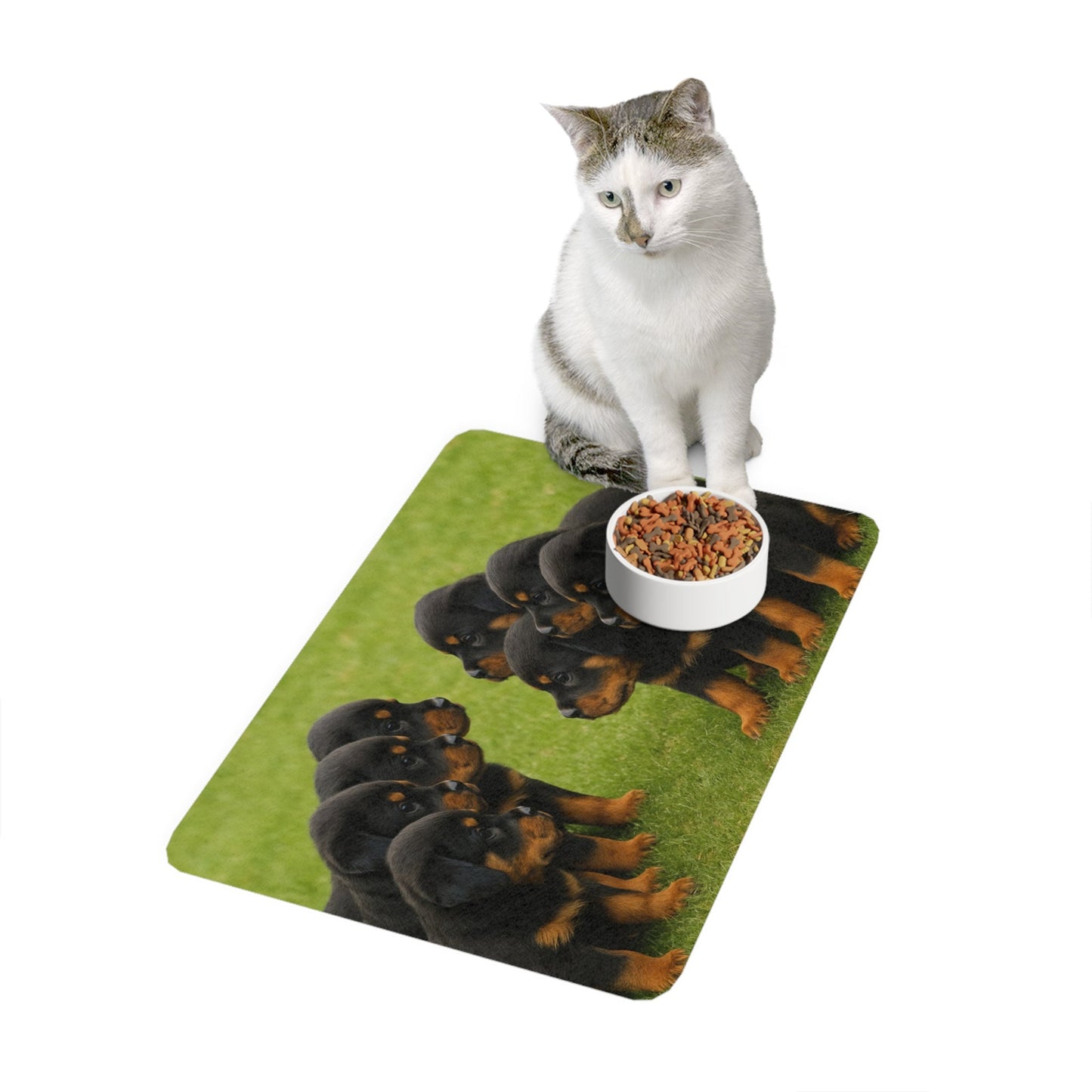 Tapis antidérapant pour animaux de compagnie – Tapis d'alimentation étanche pour chiens