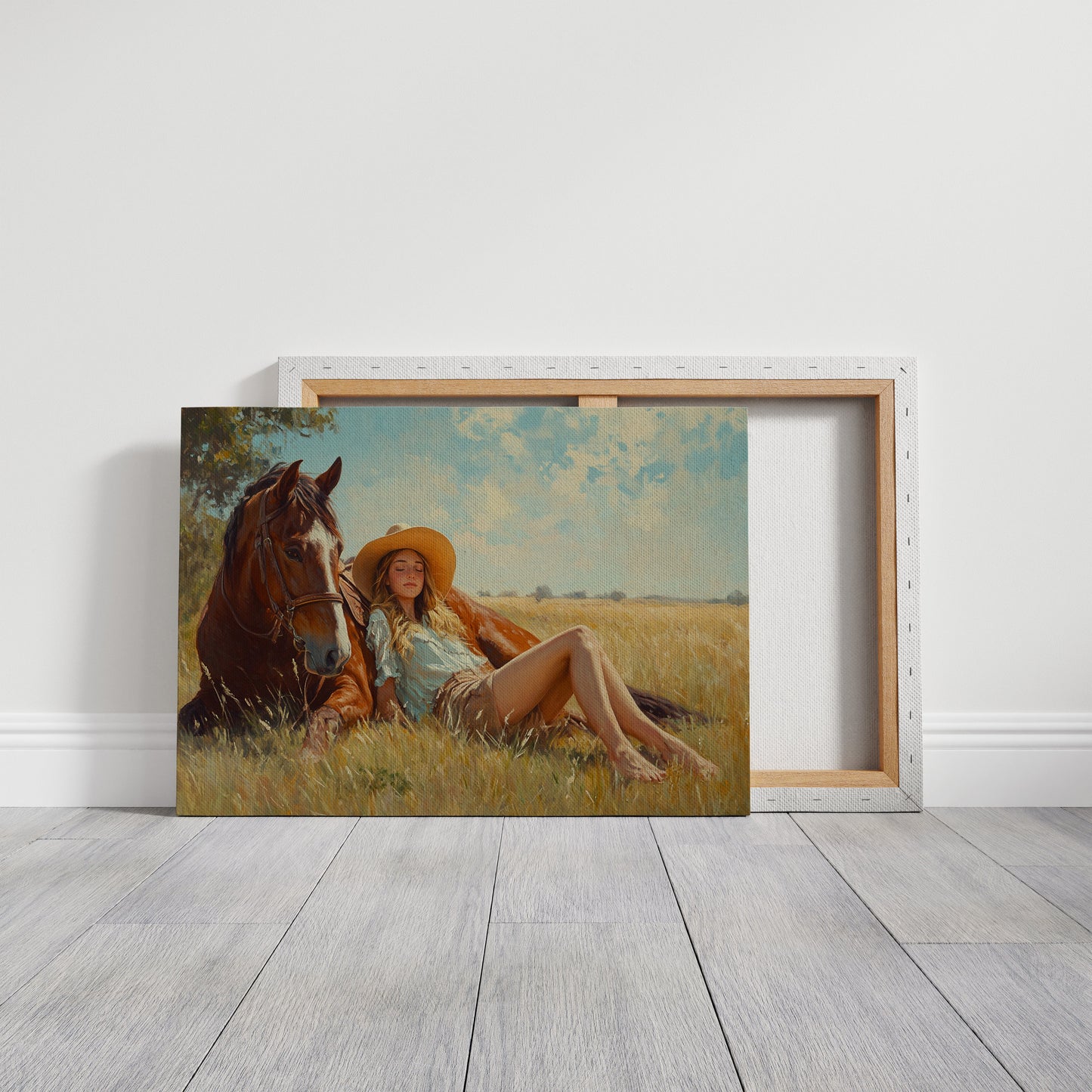 Cowgirl-Tagtraum im Sommergras