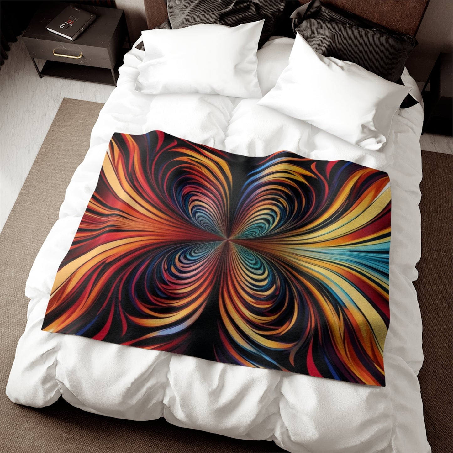 Sweatshirt Blanket – Plush Fleece Throw, 2 Size Options