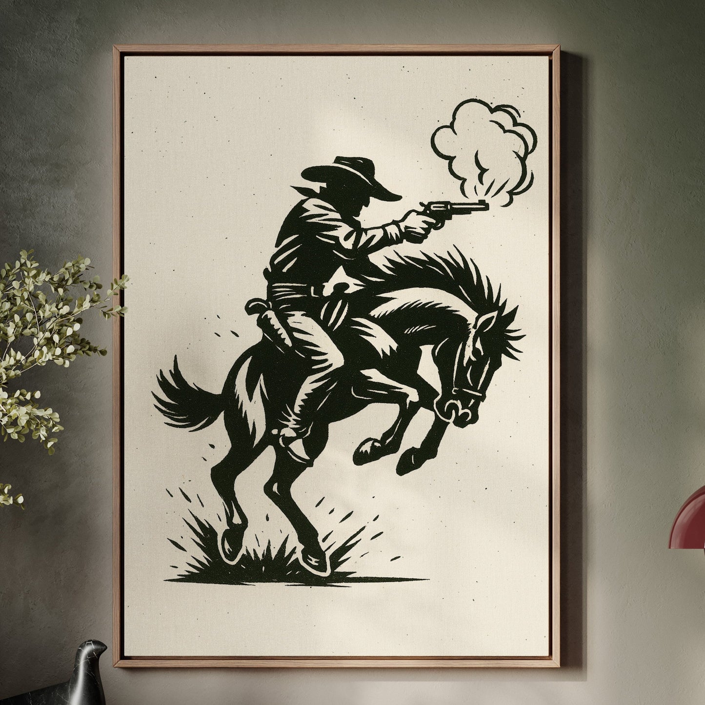 Fusillade de cow-boys dans la poussière