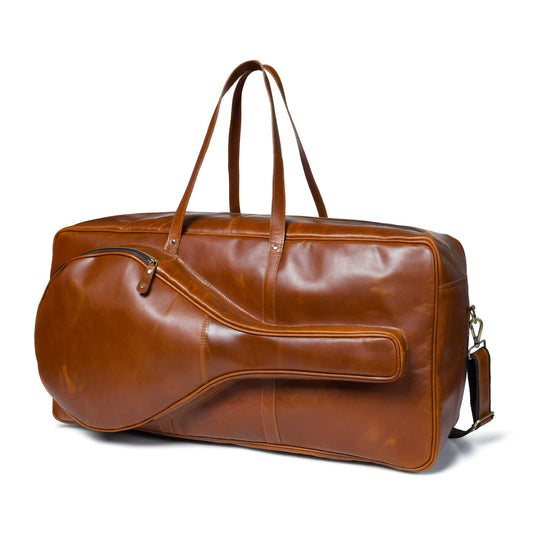 Sac de tennis en cuir de buffle