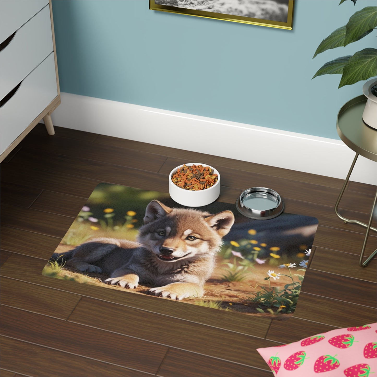 Tapis antidérapant pour animaux de compagnie – Tapis d'alimentation étanche pour chiens