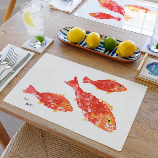 School of Coral Snapper Placemat | Beach House