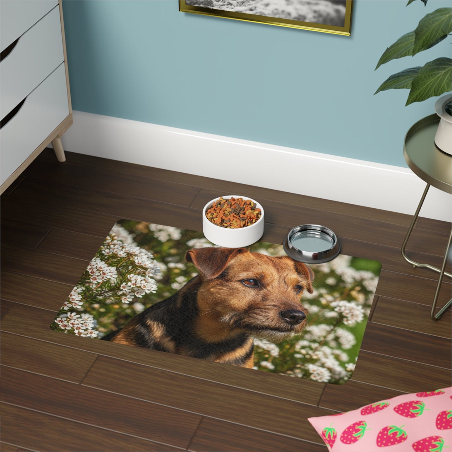 Tapis antidérapant pour animaux de compagnie – Tapis d'alimentation étanche pour chiens