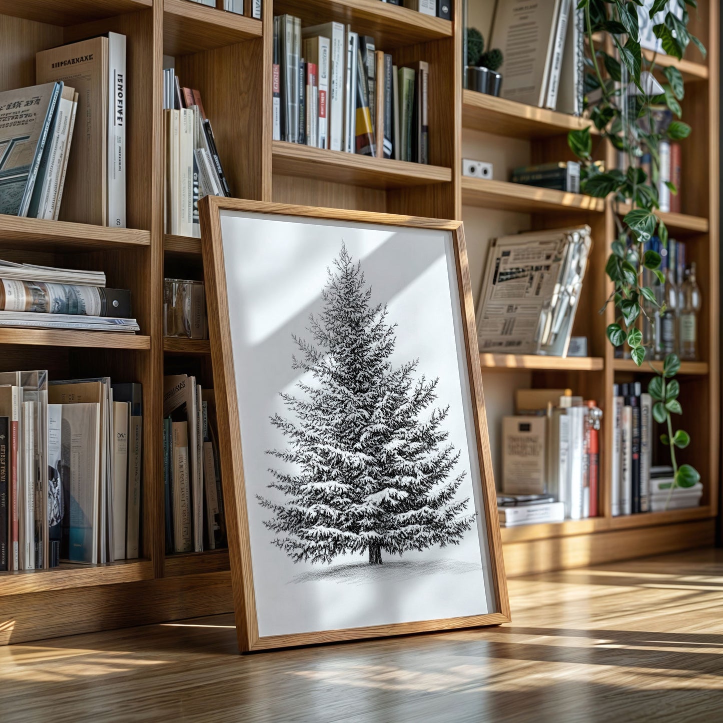 A Blanket Of White Snow-Covered Pine