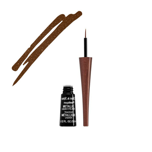 WET N WILD MegaLiner Eyeliner Liquide Métallique - Brun Métallique