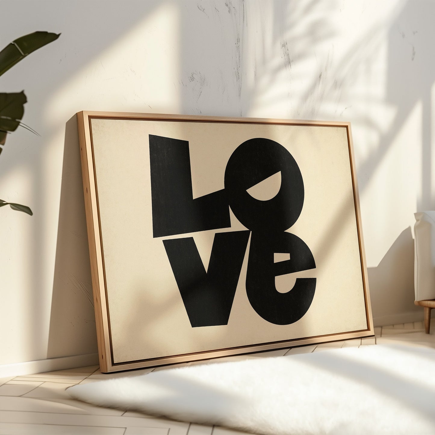 Impression typographique moderne LOVE