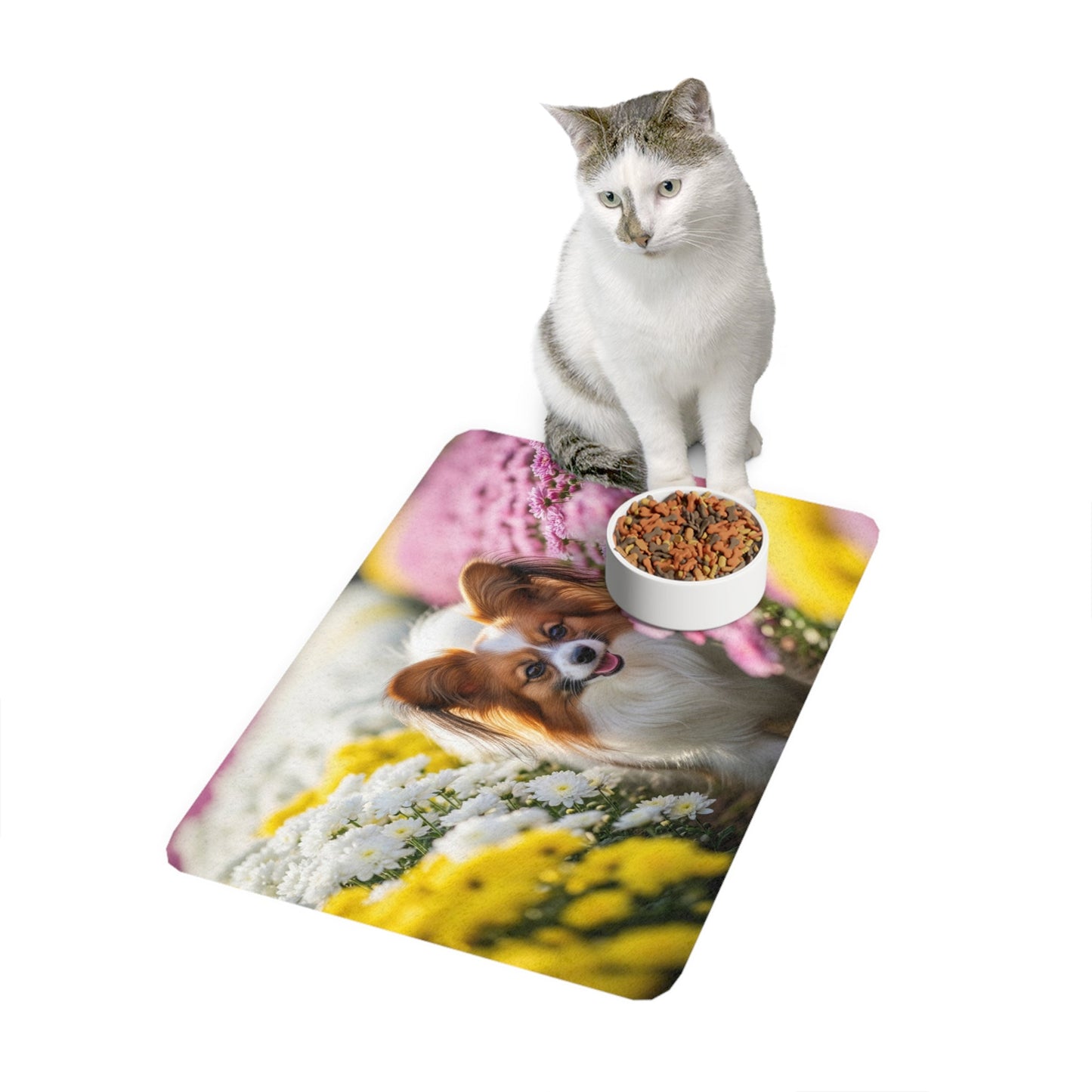 Tapis antidérapant pour animaux de compagnie – Tapis d'alimentation étanche pour chiens