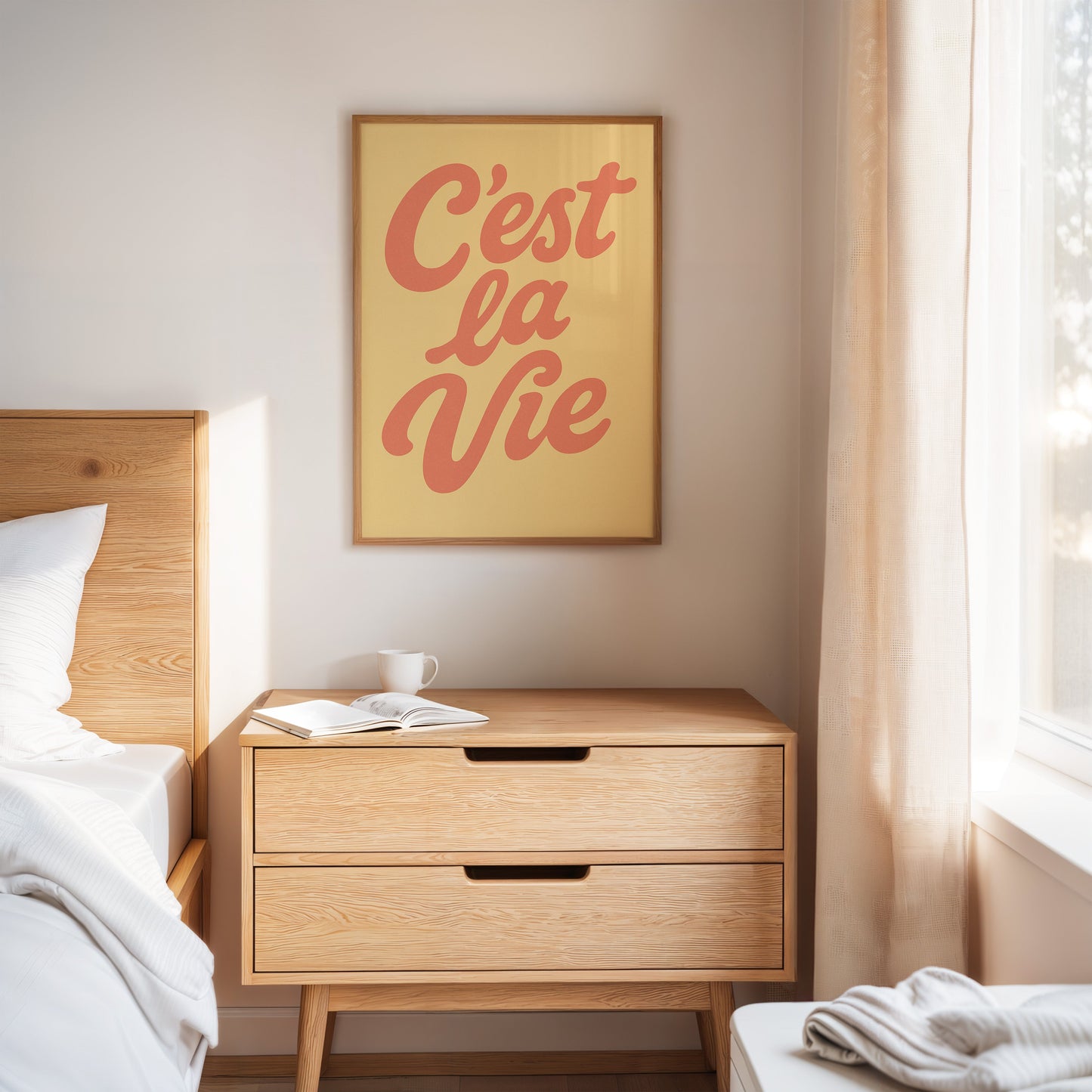 C’est La Vie Décor Mural Rétro