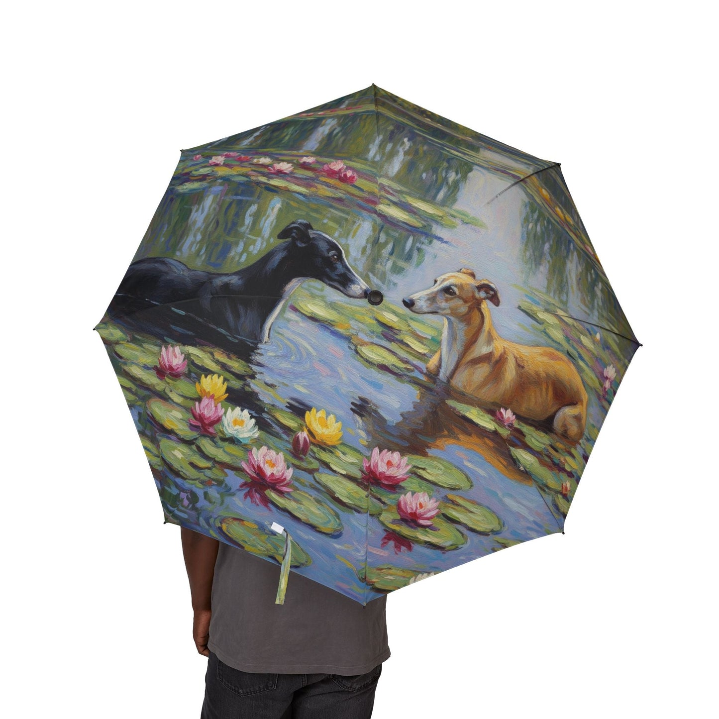 Parapluie semi-automatique 48" – Grand parapluie de voyage coupe-vent