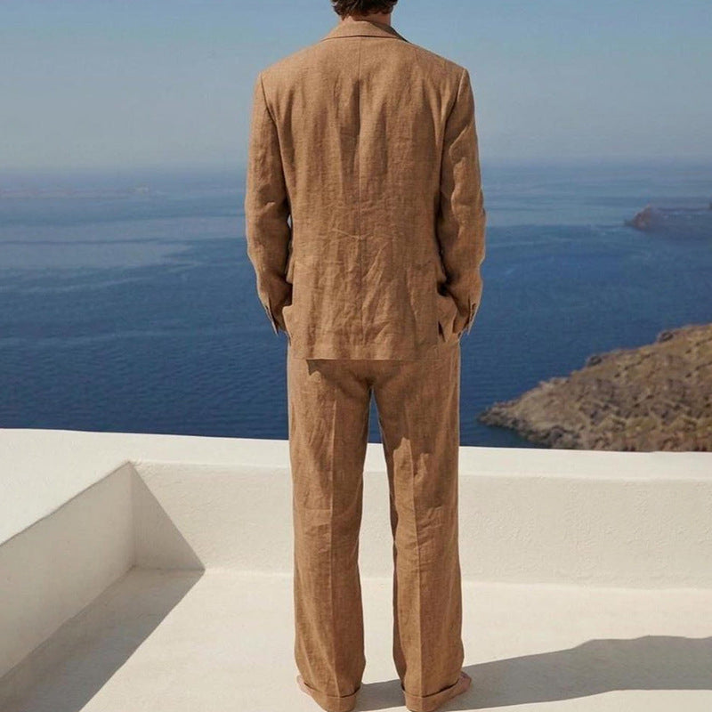 New Autumnwinter Retro-style Jacket And Trousers Set