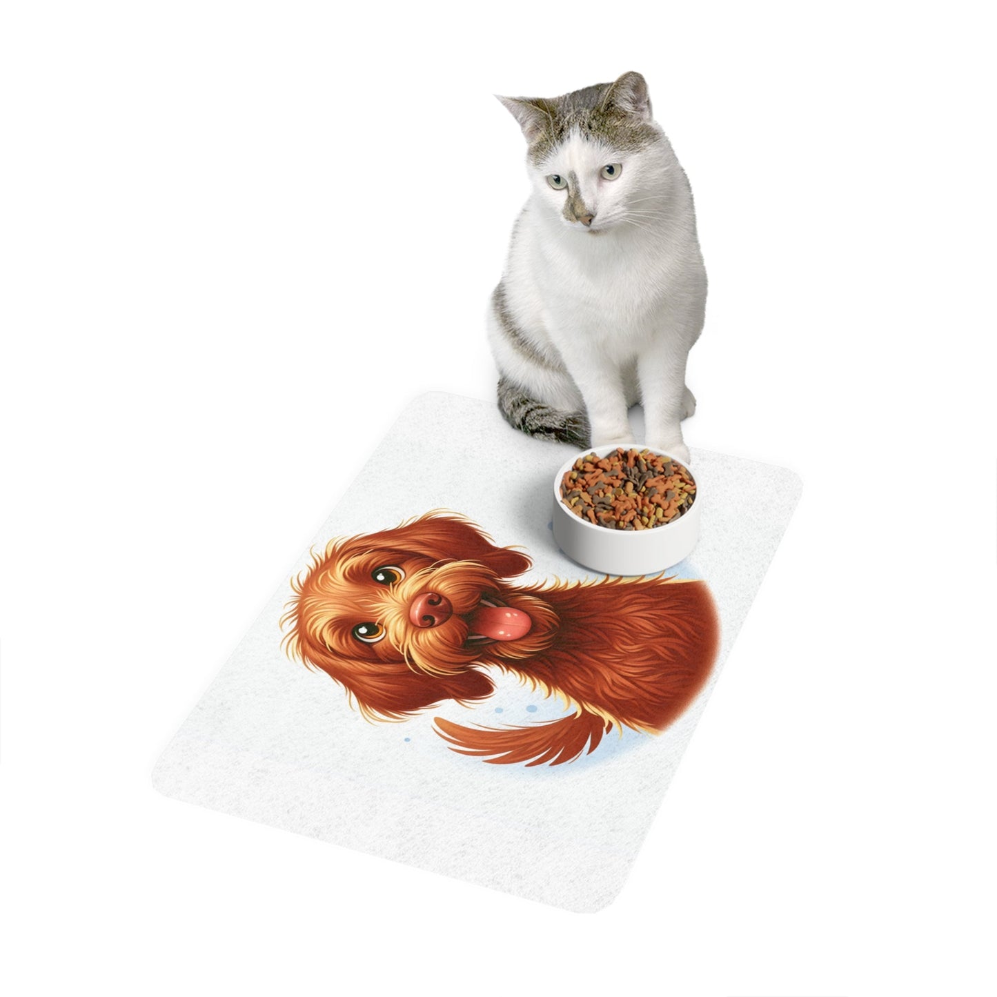 Tapis antidérapant pour animaux de compagnie – Tapis d'alimentation étanche pour chiens