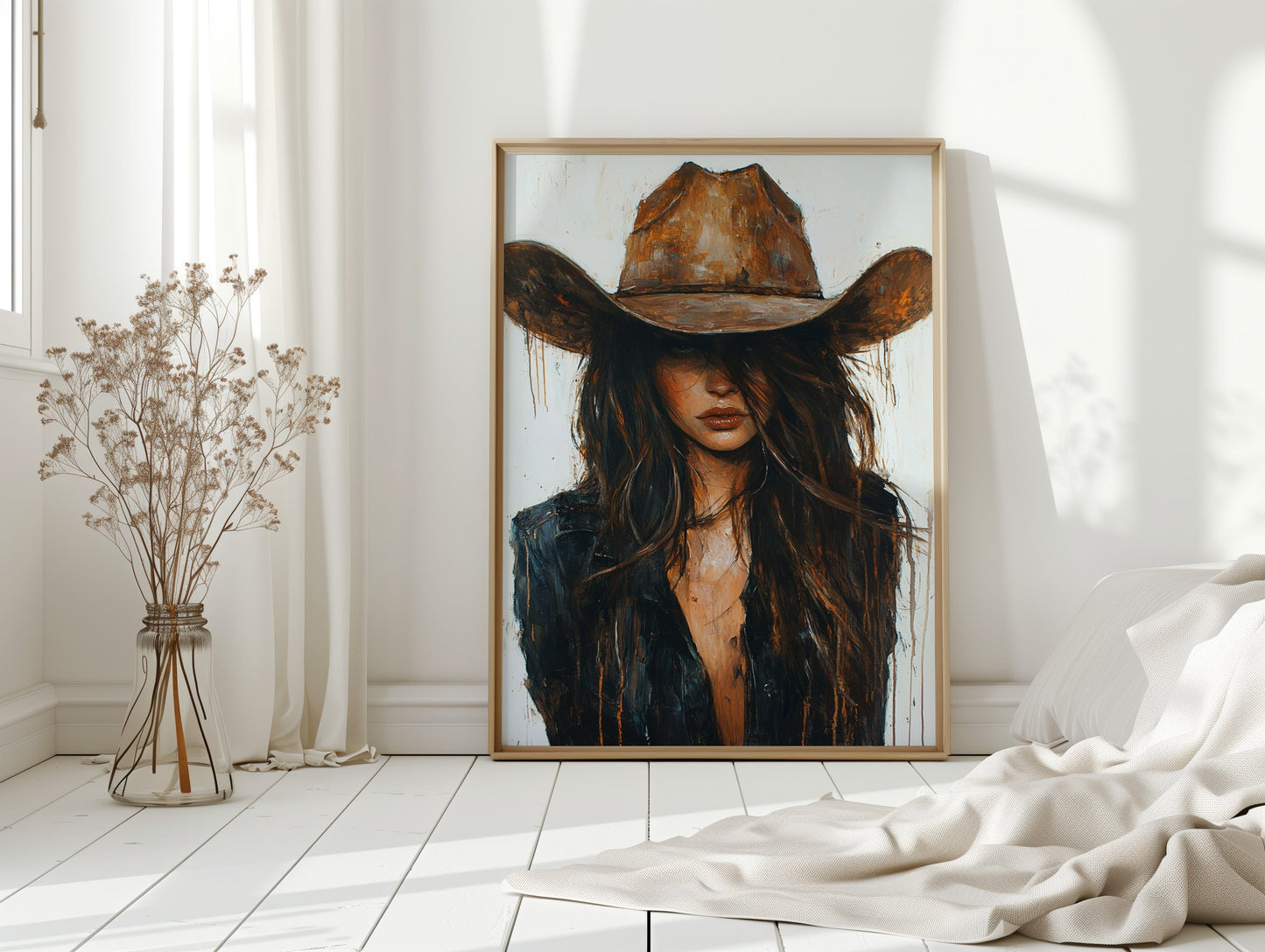 Whiskey Dust – Kühner Western-Cowgirl-Druck