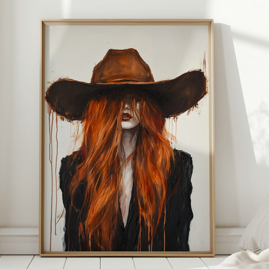 The Firebrand – Tableau sur toile « Cow-girl de l'Ouest »