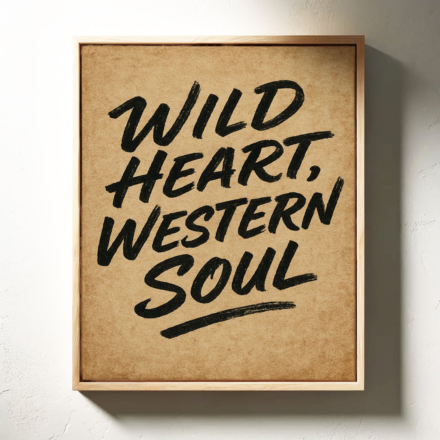 Druck "Wild Heart Western Soul"