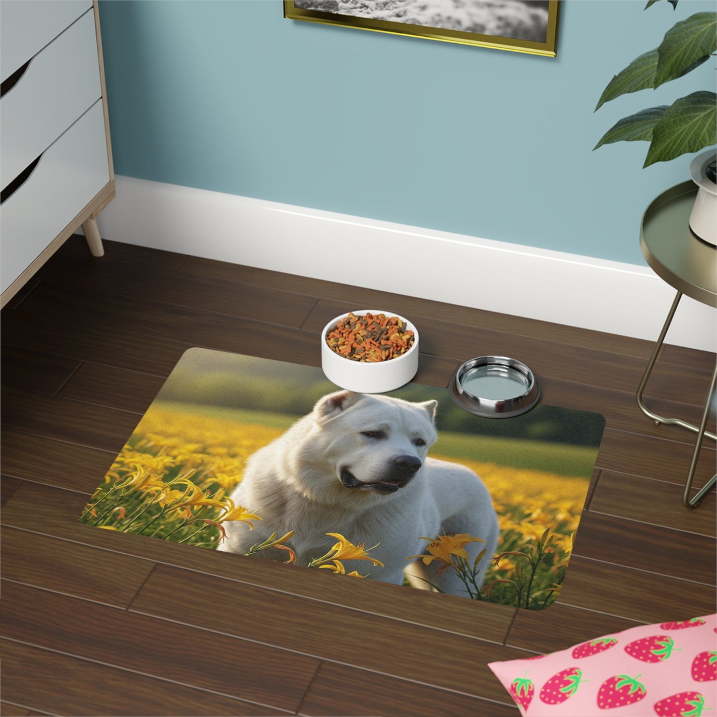 Tapis antidérapant pour animaux de compagnie – Tapis d'alimentation étanche pour chiens