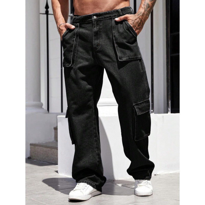 Retro Loose Straight-leg Casual Pants
