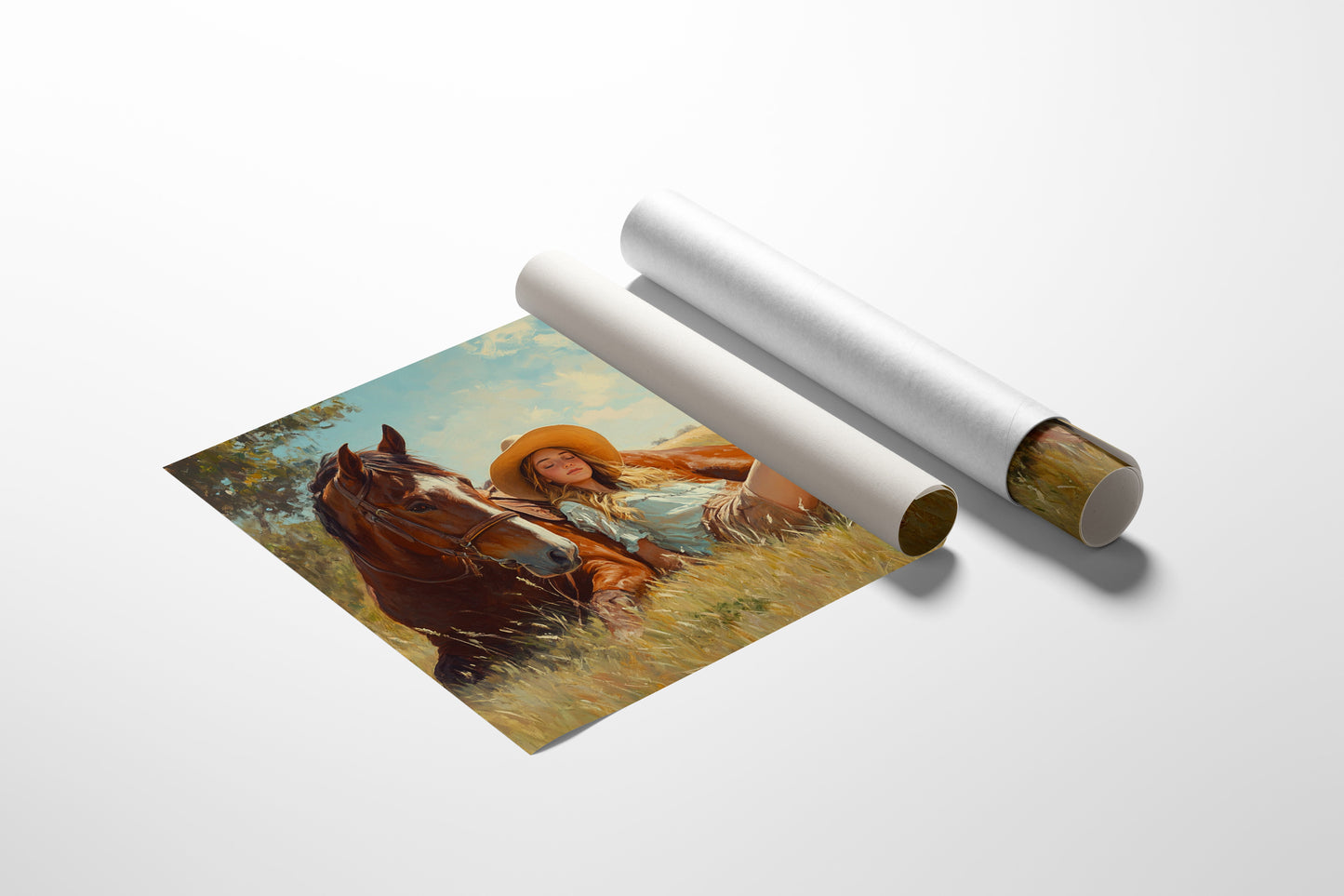 Cowgirl-Tagtraum im Sommergras