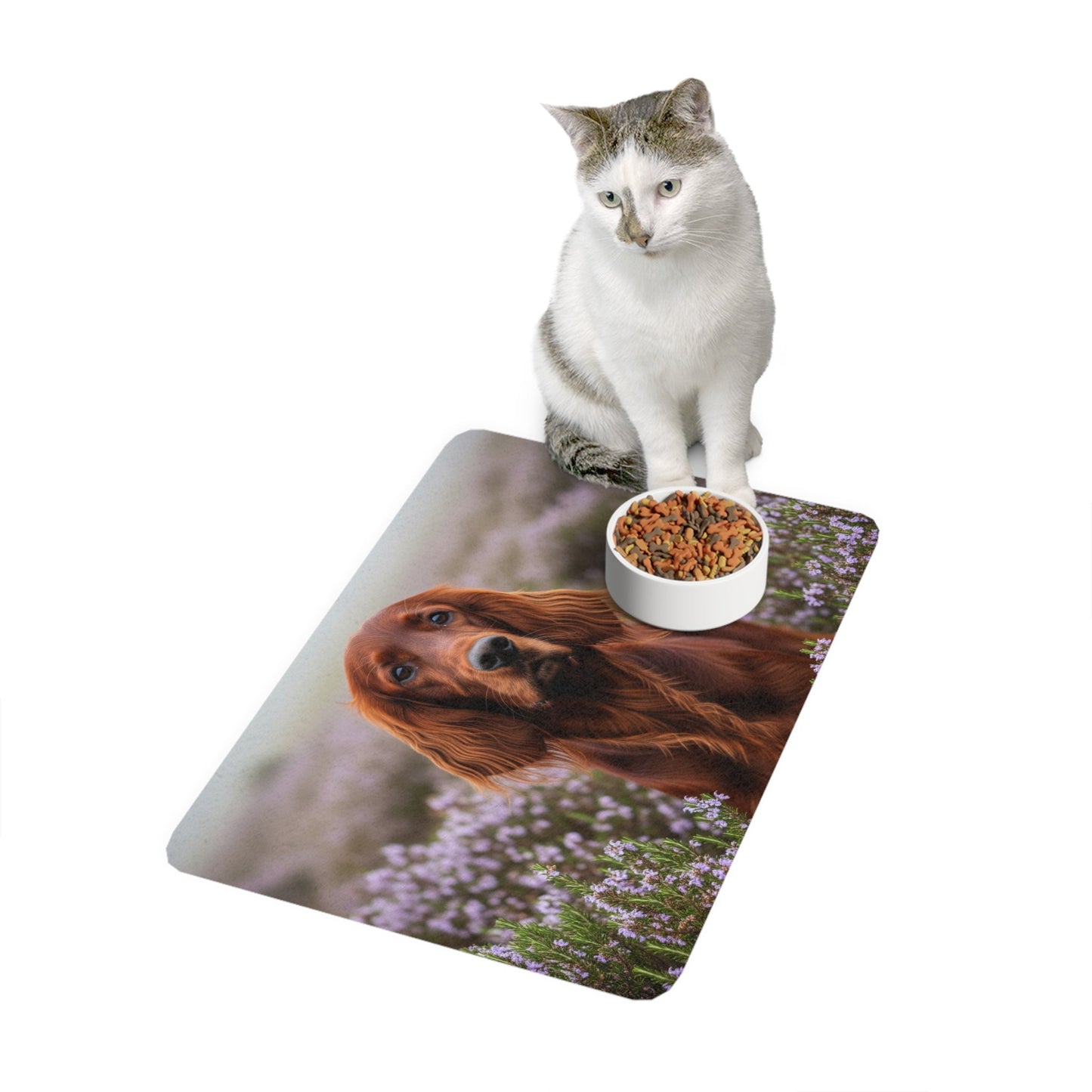 Tapis antidérapant pour animaux de compagnie – Tapis d'alimentation étanche pour chiens