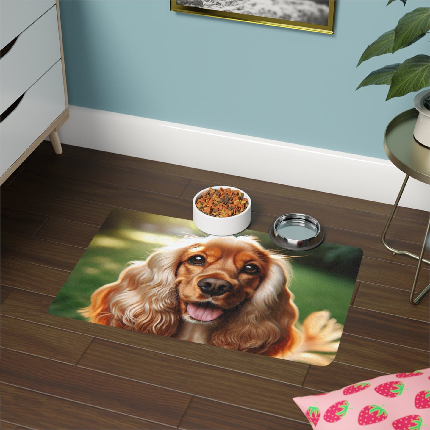 Tapis antidérapant pour animaux de compagnie – Tapis d'alimentation étanche pour chiens