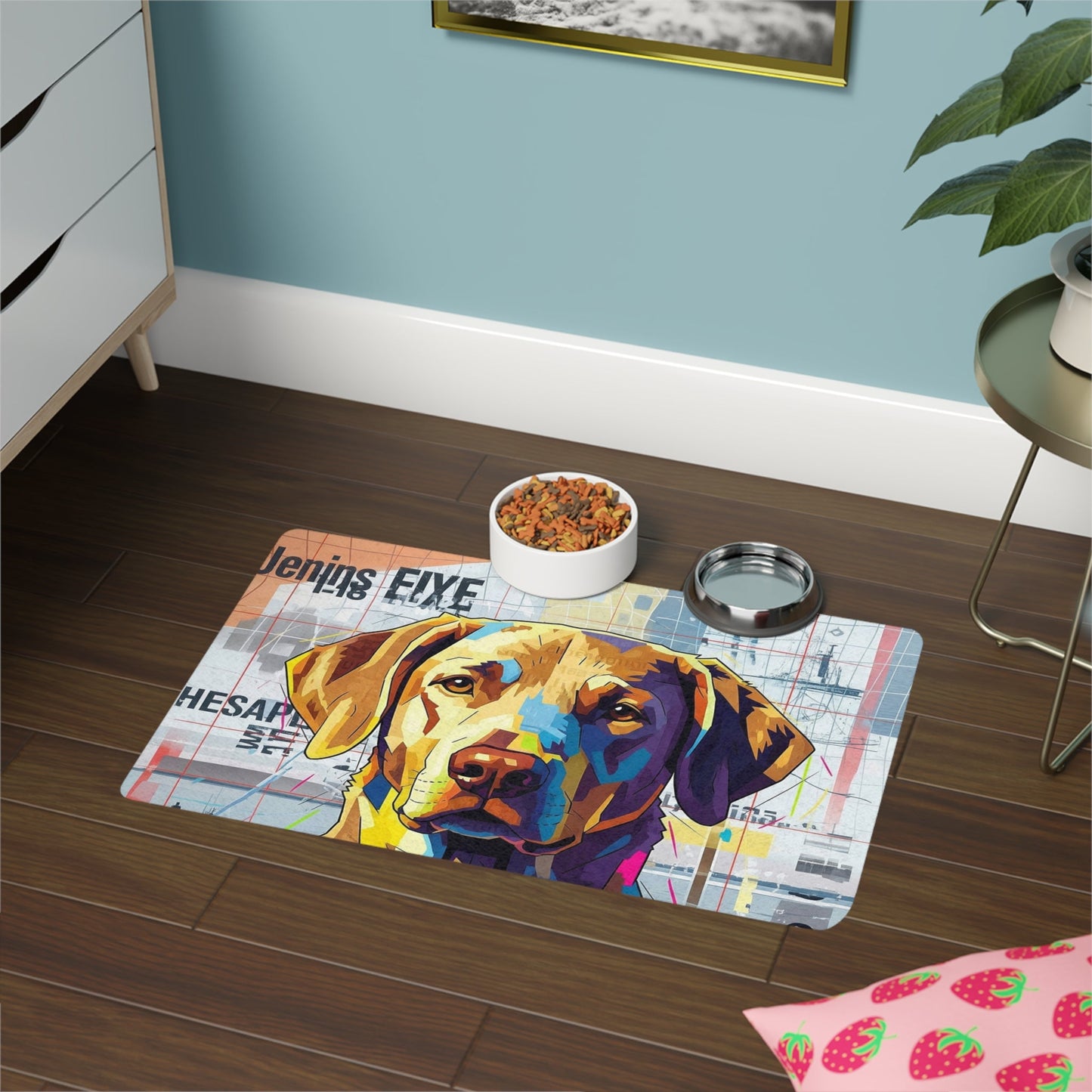 Tapis antidérapant pour animaux de compagnie – Tapis d'alimentation étanche pour chiens