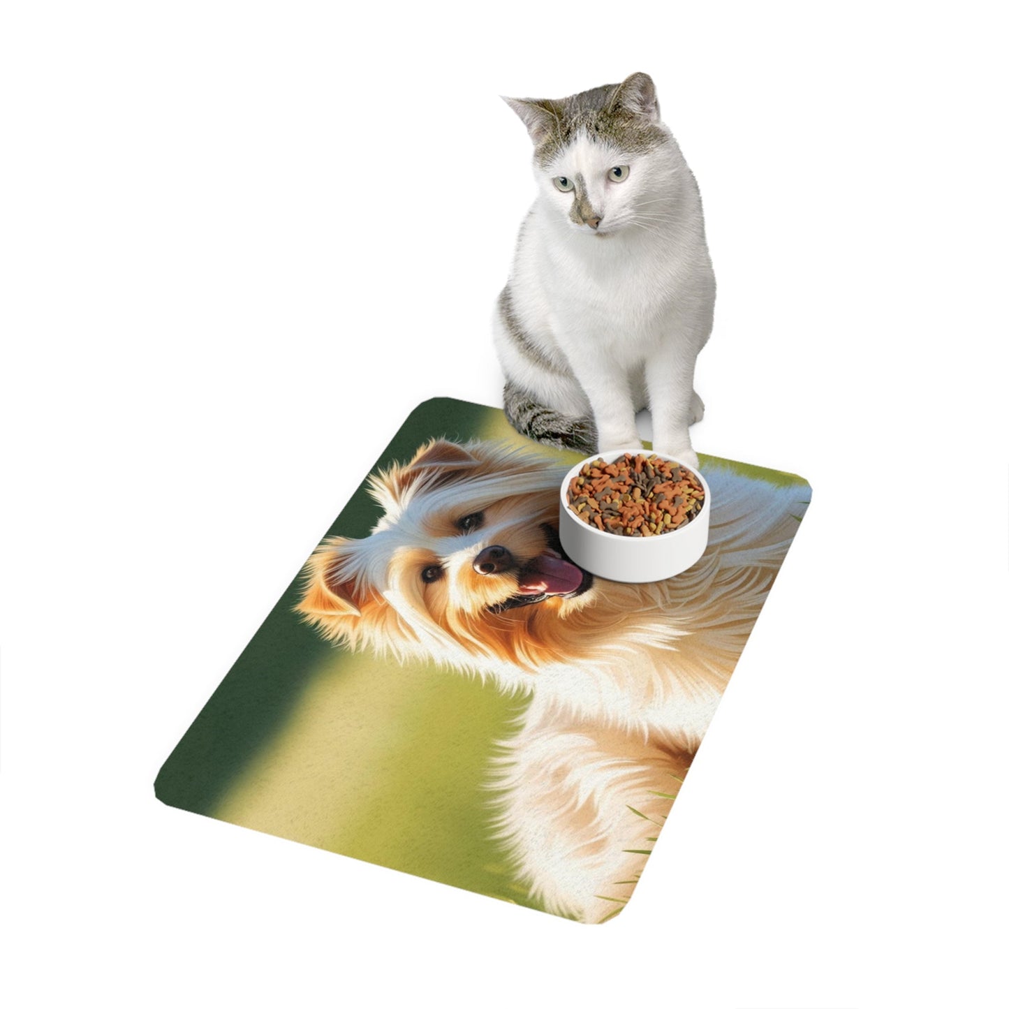 Tapis antidérapant pour animaux de compagnie – Tapis d'alimentation étanche pour chiens
