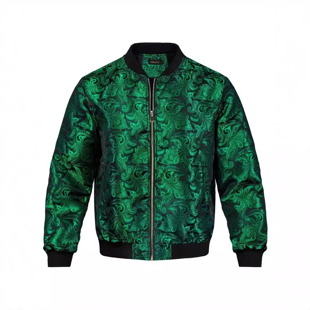 Mens Stylish Trendy Jacket With A Stand-up Collar