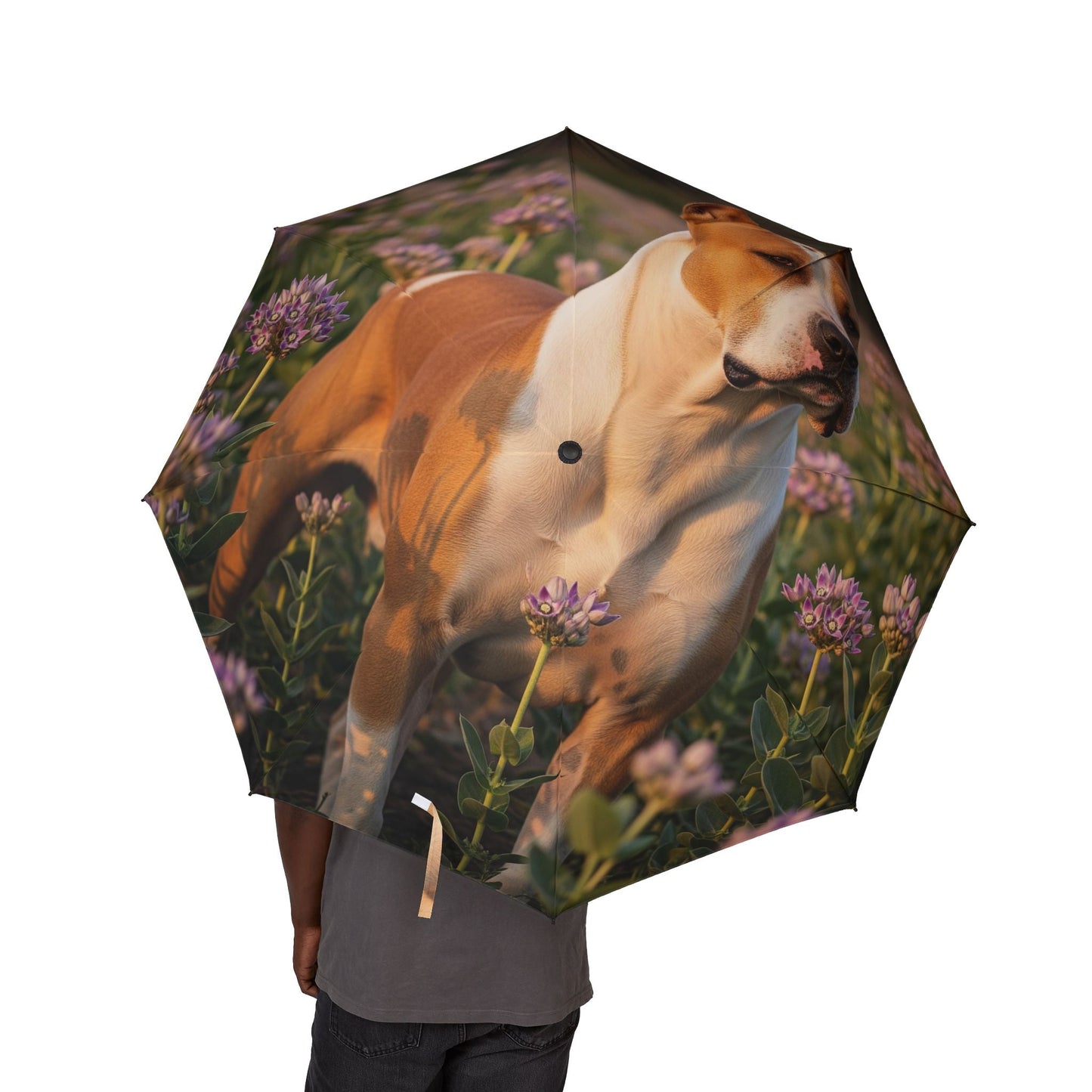 Parapluie semi-automatique 48" – Grand parapluie de voyage coupe-vent