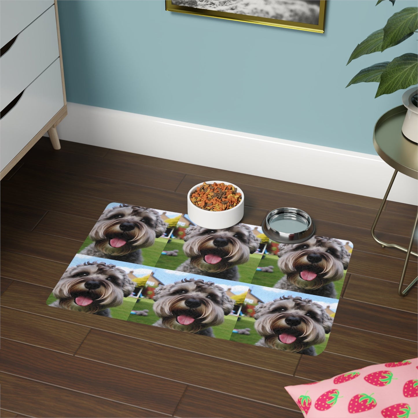 Tapis antidérapant pour animaux de compagnie – Tapis d'alimentation étanche pour chiens