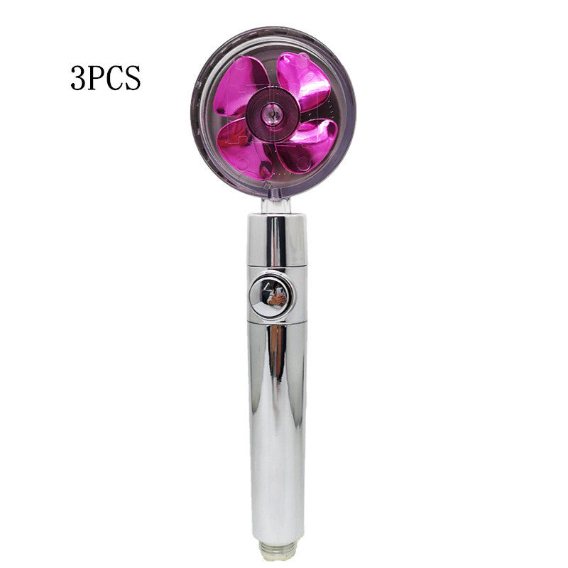 Turbo Propeller Shower Head Handheld High Pressure