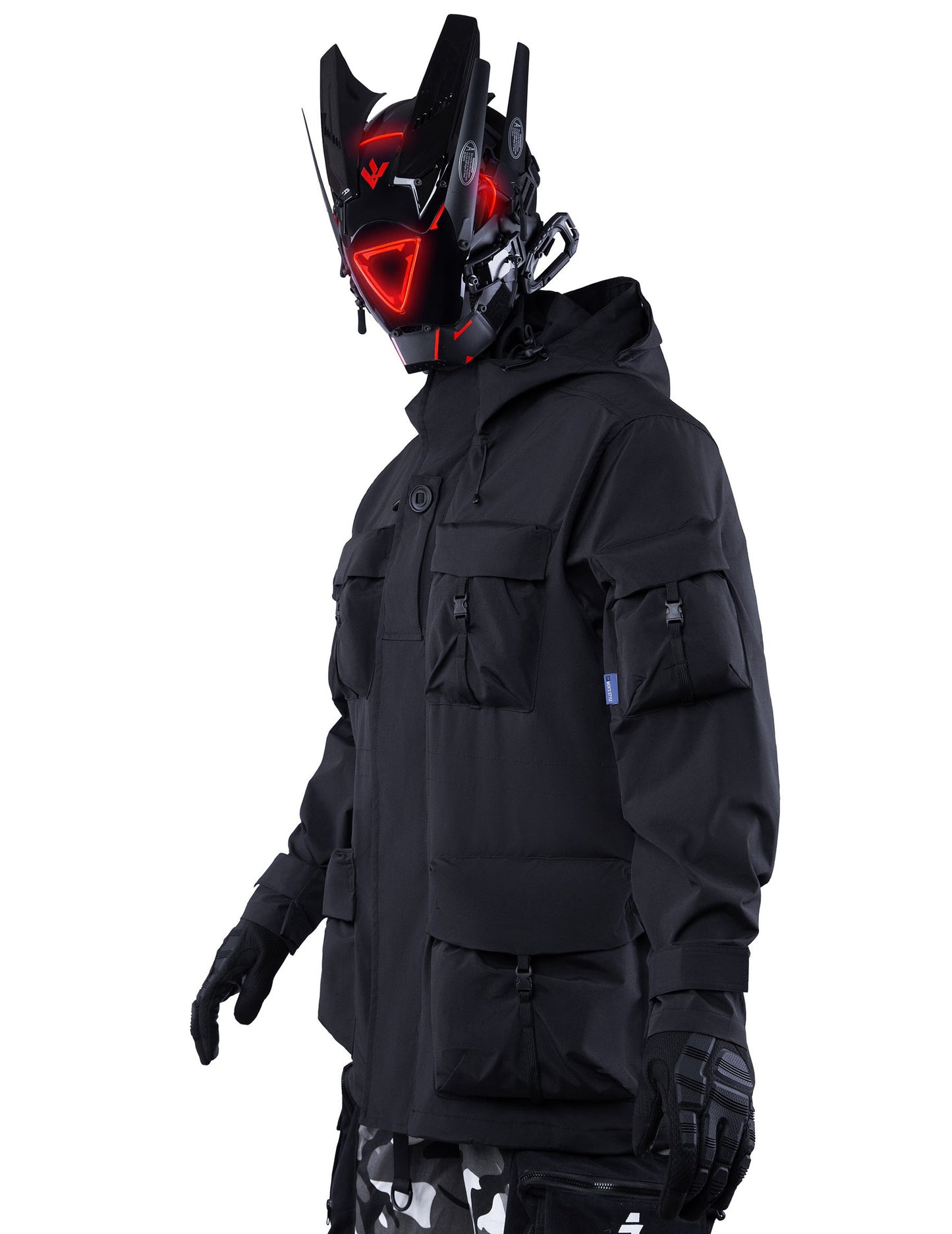 APEJ8 Schwarze taktische Outdoor-Jacke
